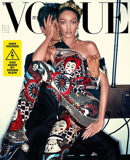 Новый скандал с "фотошопом": Джиджи Хадид изменили до неузнаваемости на обложке Vogue