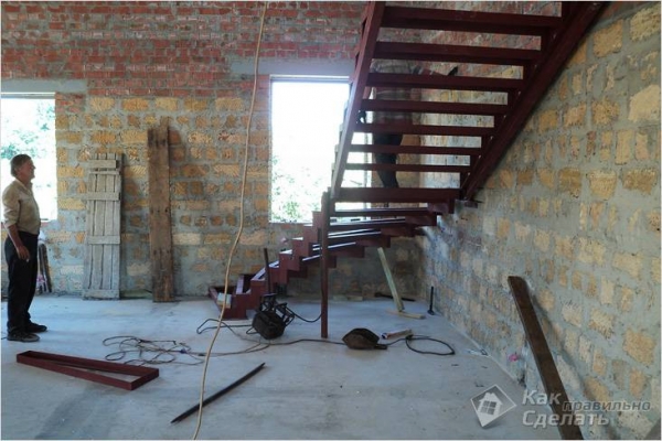Photo of Лестница из профильной трубы своими руками — изготовление лестницы из металлического профиля (+фото)
