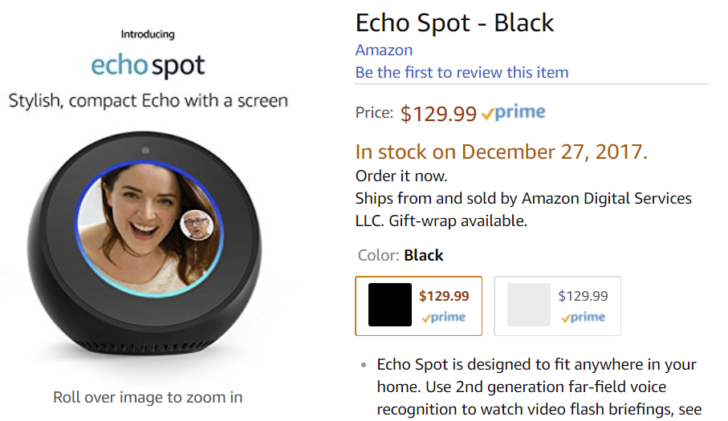 Photo of Запасы Amazon Echo Spot закончились в первый день старта поставок»