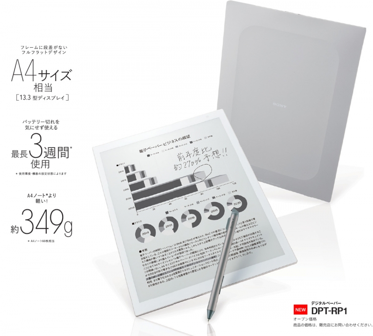 Photo of Е-ридер Sony DPT-RP1 с 13,3-дюймовым E Ink-экраном оценён в $719″