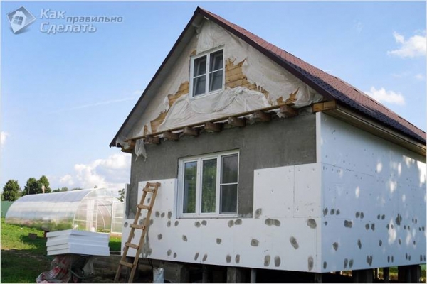 Photo of Отделка фасада дома пенопластом — выполнение отделки