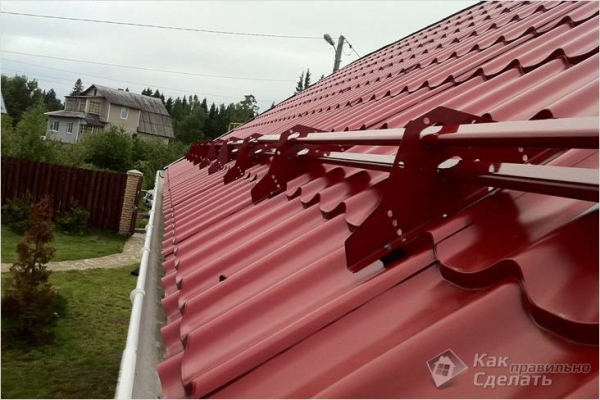 Photo of Как установить снегозадержатели — монтаж снегозадержателей на крышу