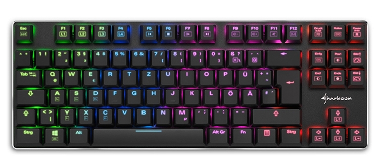 Photo of Компактная клавиатура Sharkoon PureWriter TKL RGB получила многоцветную подсветку»